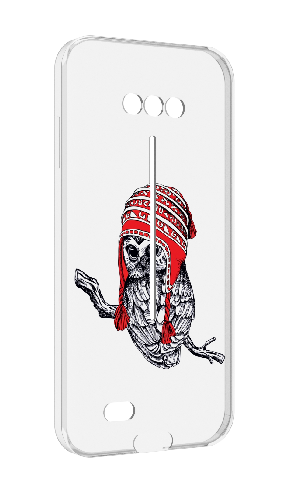 

Чехол MyPads сова-в-красной-шапке-на-веточке для Doogee S41/S41 Pro противоударный, Tocco