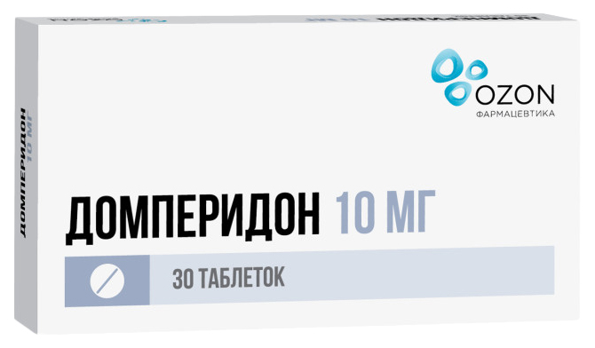 

Домперидон таблетки покрытые пленочной оболочкой 10мг 30 шт.