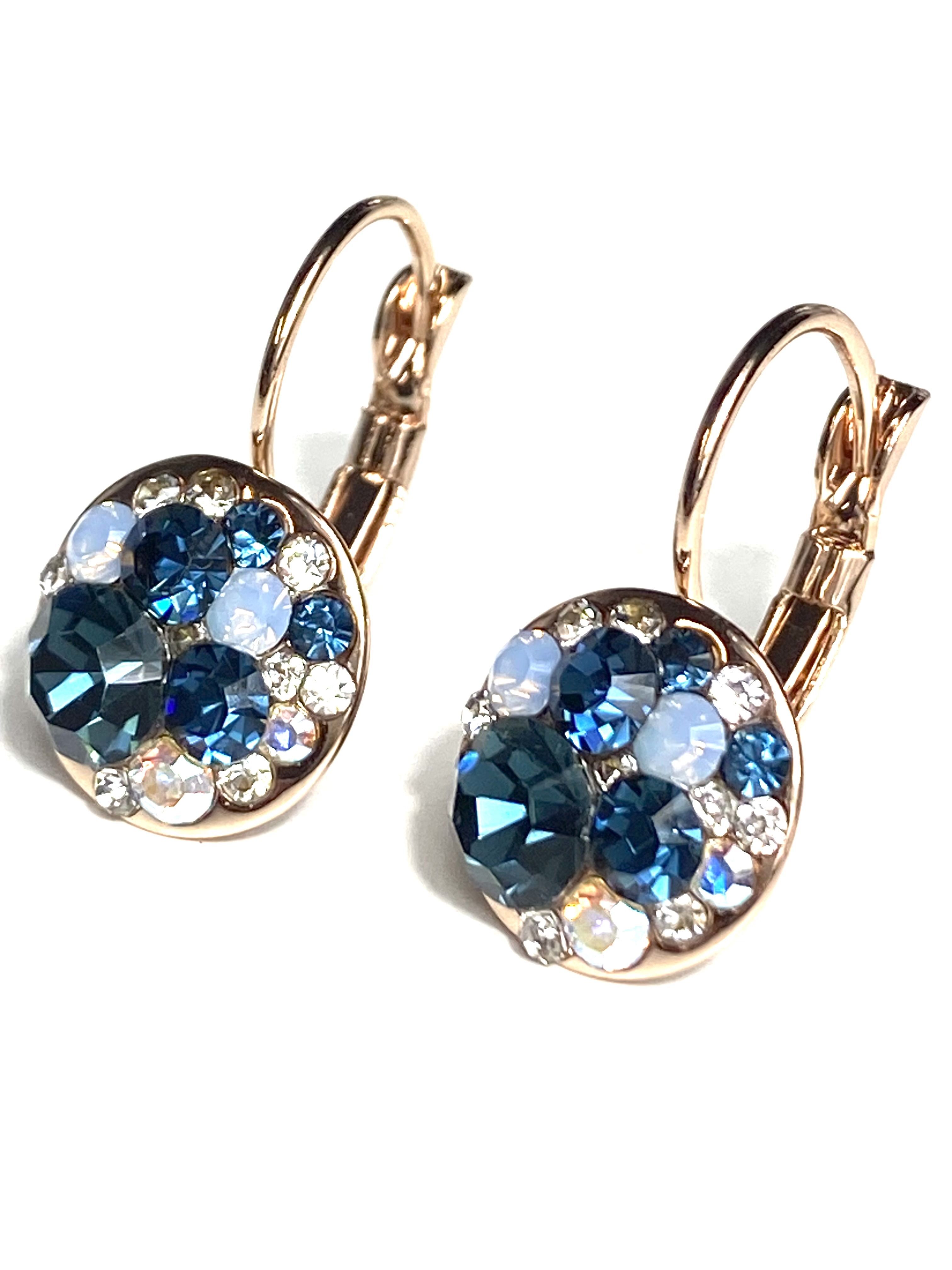 

Серьги с россыпью синих кристаллов с кристаллами Swarovski, Соблазн