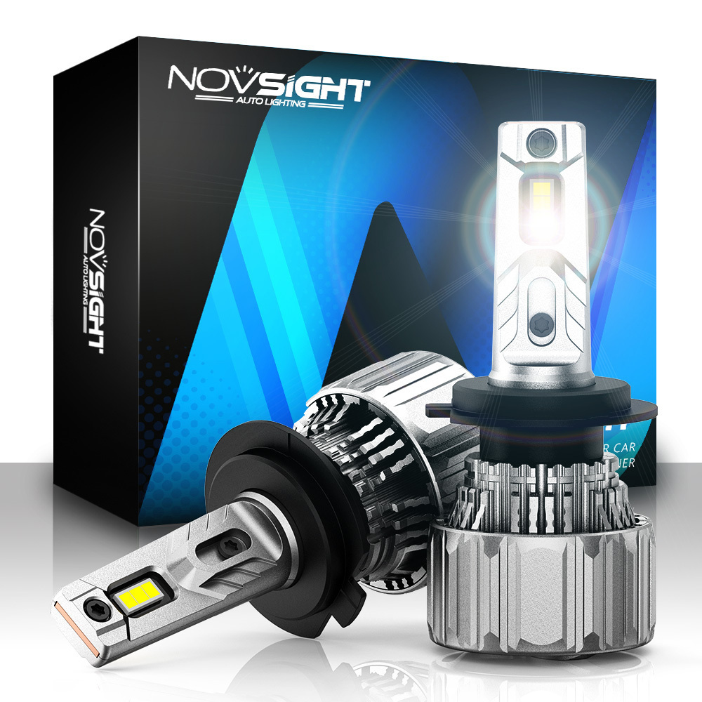 

Светодиодная LED лампа Novsight N50 H7 цоколь PX26d 70Вт на 2 лампы 15000Лм 6500К белые