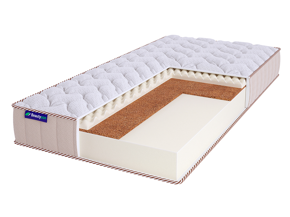 

Матрас Beautyson Roll Foam 10 Cocos Sens Lux 180х195, Бежевый;белый;серый;серебристый, Roll Foam 10 Cocos Sens Lux