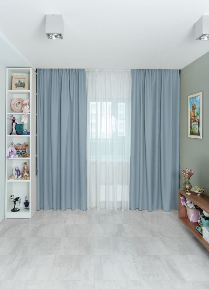 

Портьера Блэкаут 1шт, Моя Штора, цвет Светло-серый