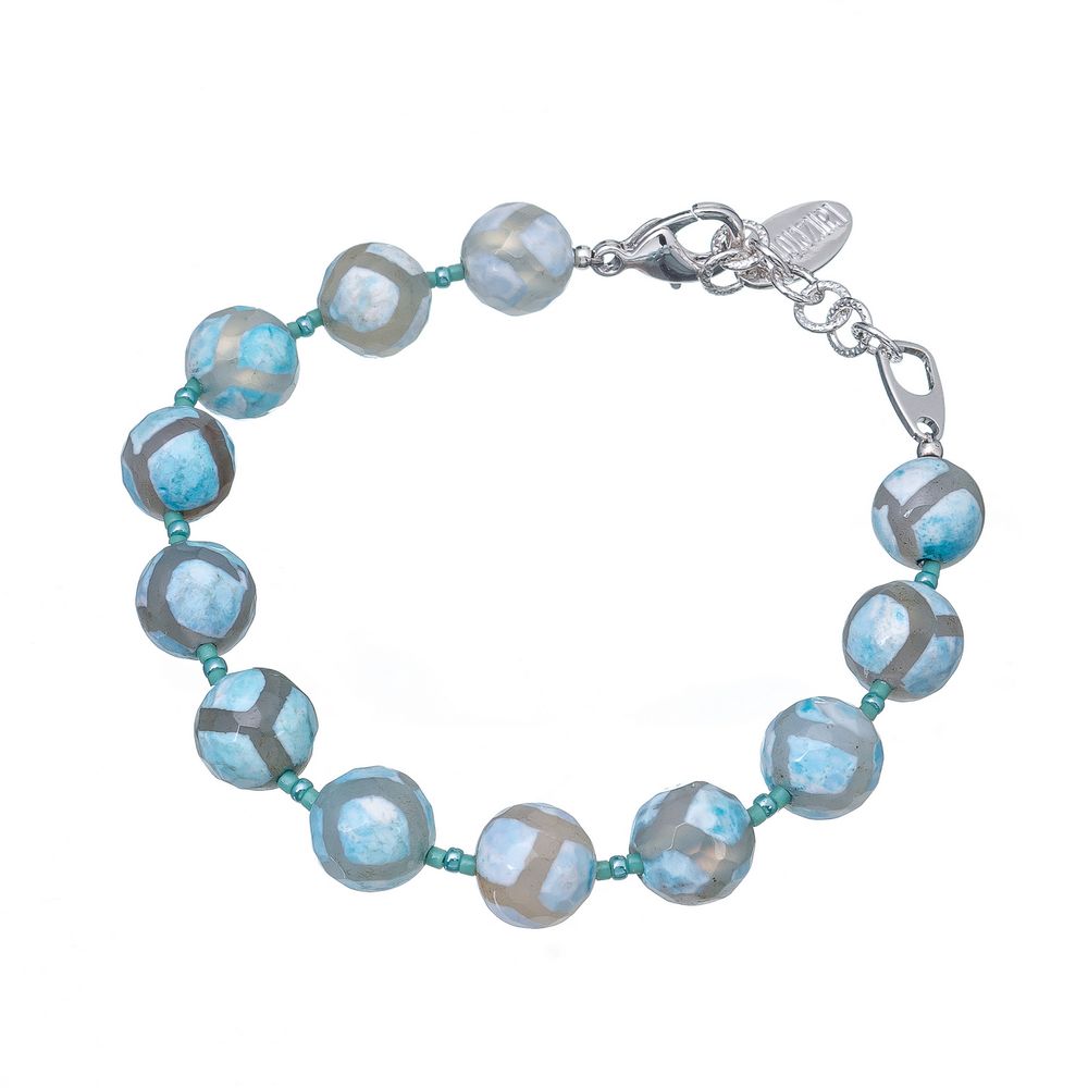 

Браслет из бижутерного сплава с агатом р.22 Lanzerotti Atlantide LZ-23.03-106, Atlantide LZ-23.03-106