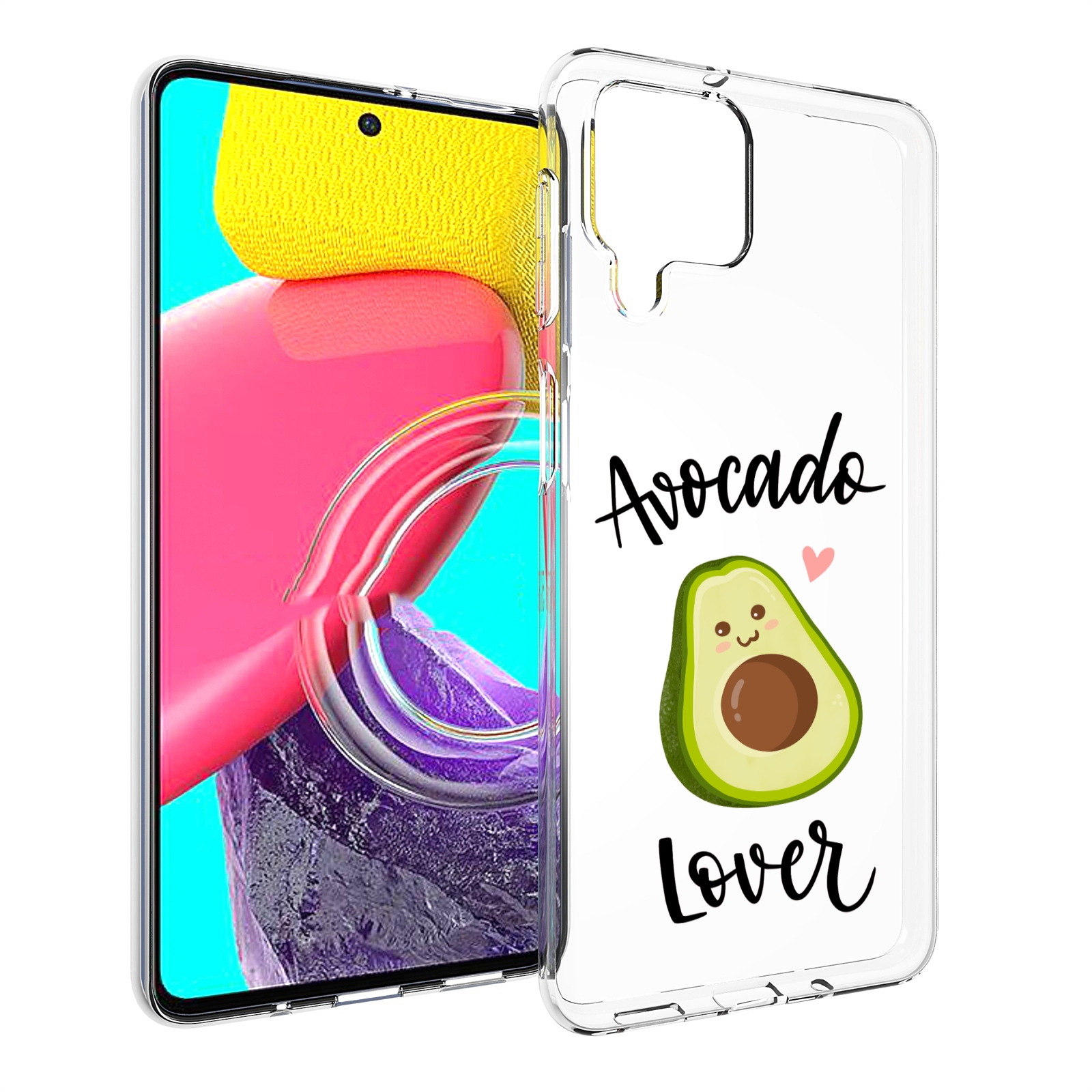 Чехол MyPads Авокадо-любовь для Samsung Galaxy M53 (SM-M536)