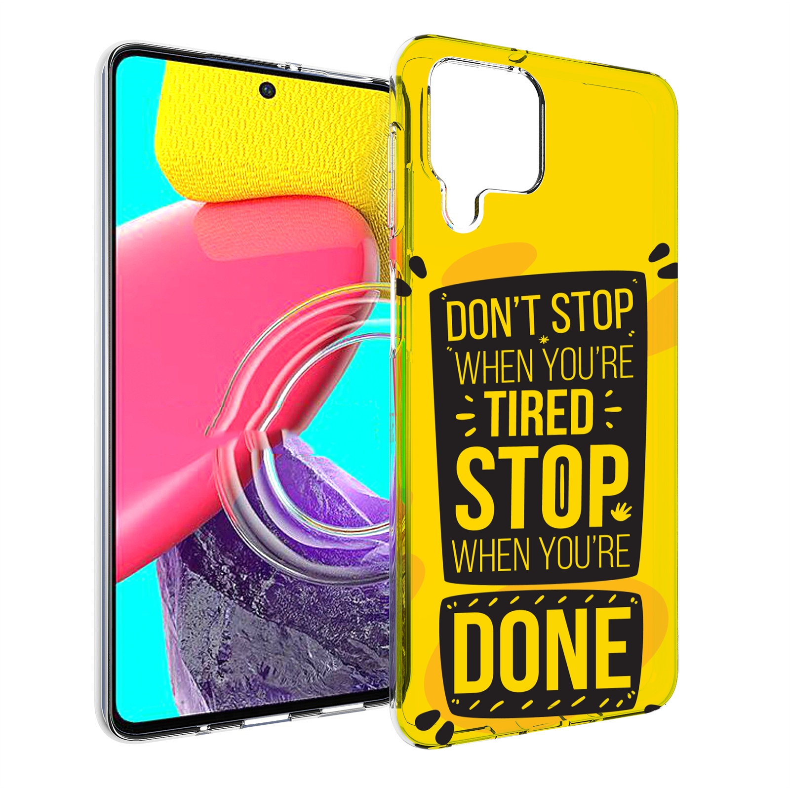 

Чехол MyPads yellow-done для Samsung Galaxy M53 (SM-M536), Прозрачный, Tocco