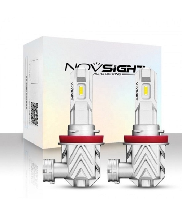 

Светодиодная LED лампа Novsight N35 H11 цоколь PGJ19-2 50Вт 2 шт 6000К 10000Лм белые