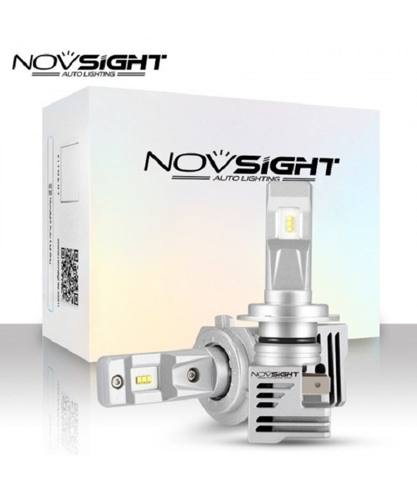 Светодиодная LED лампа Novsight N30S H7 цоколь PX26d 60Вт 2 шт 6500K 12000Лм белые