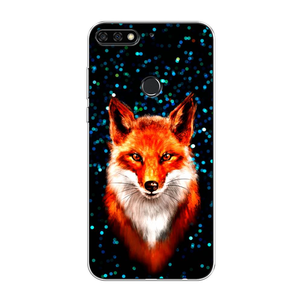 

Чехол Awog на Honor 7C Pro "Волшебная лиса", Оранжевый;черный;белый, 65550-1