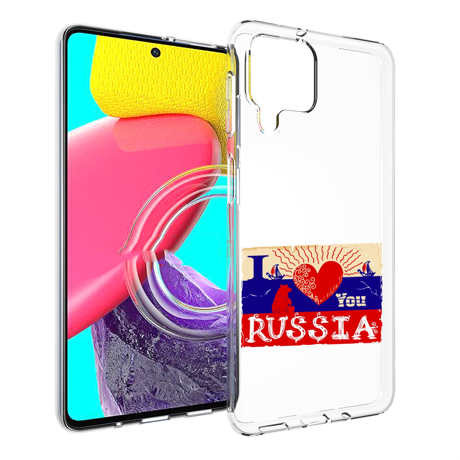 

Чехол MyPads Люблю Россию для Samsung Galaxy M53 (SM-M536), Прозрачный, Tocco