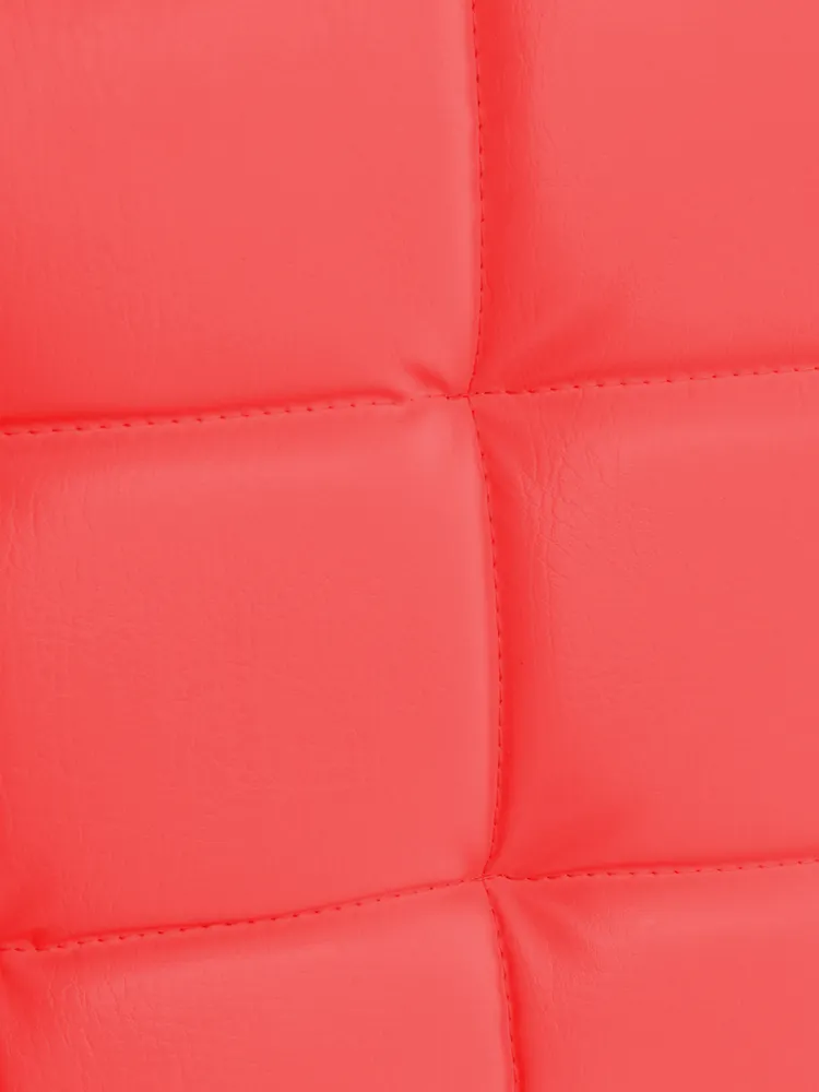 Стул барный Masscomplekt Ирис красный/серебристый