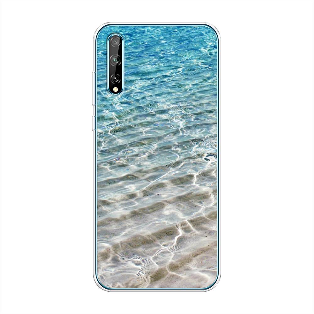 

Чехол Awog на Huawei Y8p "Волны 10", Голубой, 6103450-4