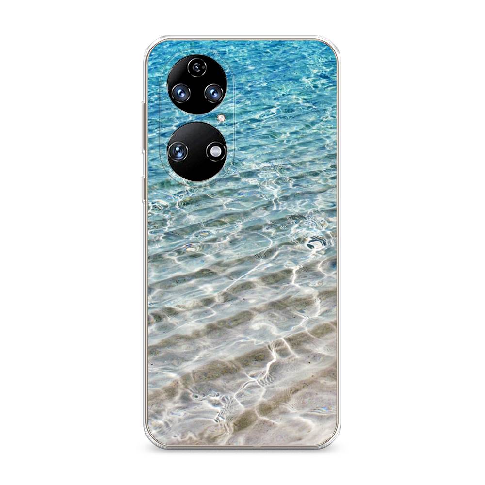

Чехол Awog на Huawei P50 "Волны 10", Голубой, 6104950-4
