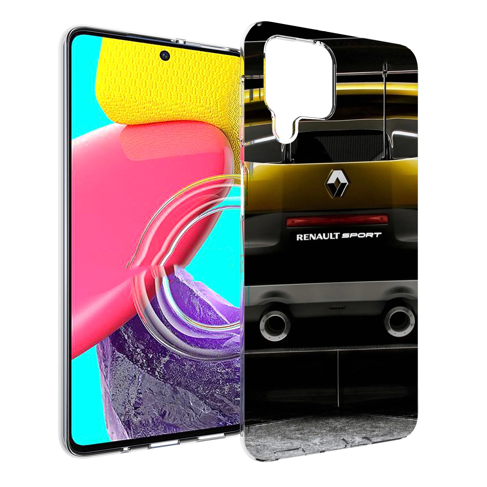 

Чехол Mypads Renault 3 Мужской Для Samsung Galaxy M53 (Sm-M536), Прозрачный, Tocco