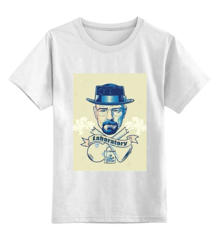 

Детская футболка Printio Хайзенберг цв.белый р.128, 0000000753678