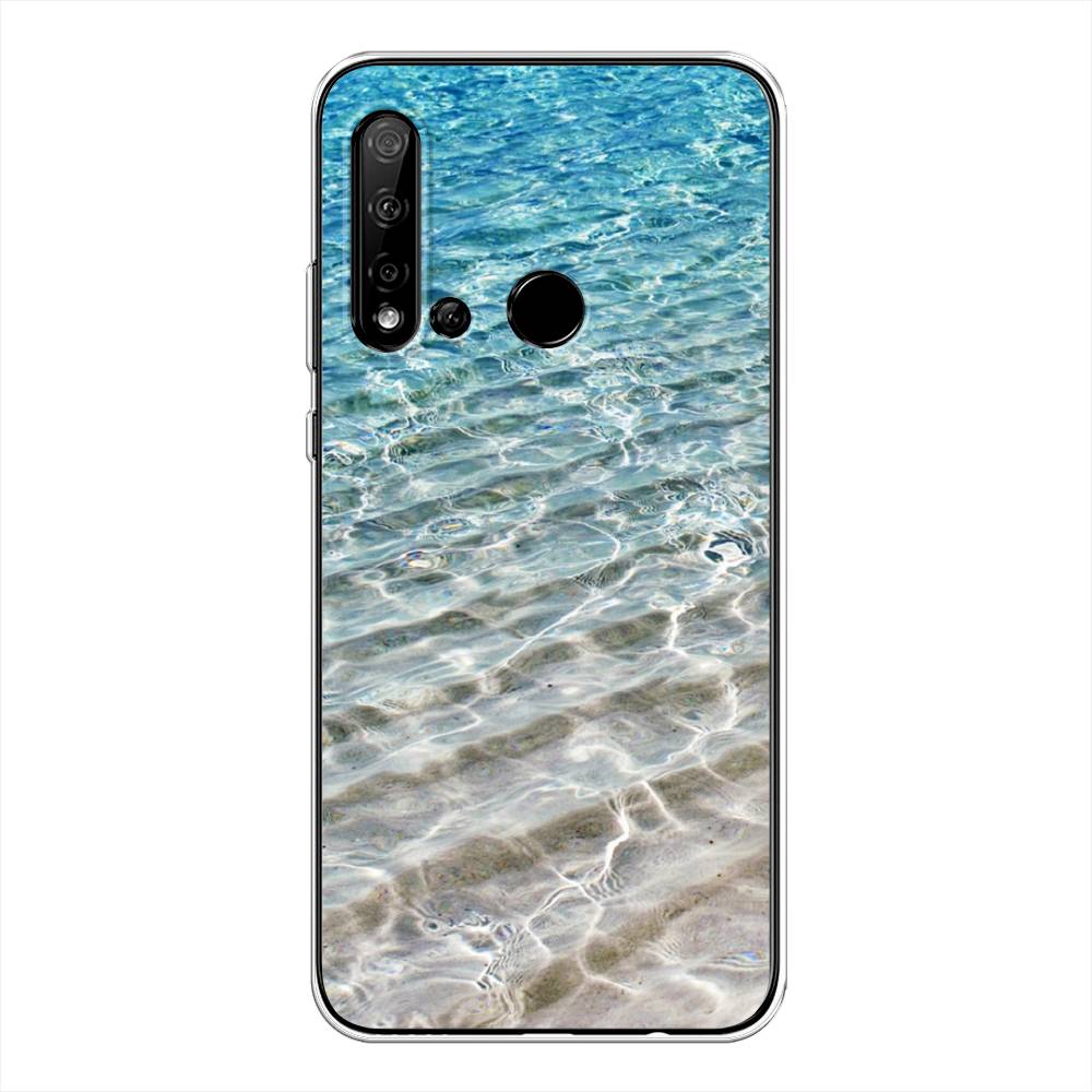 

Чехол Awog на Huawei P20 lite 2019 "Волны 10", Голубой, 69750-4