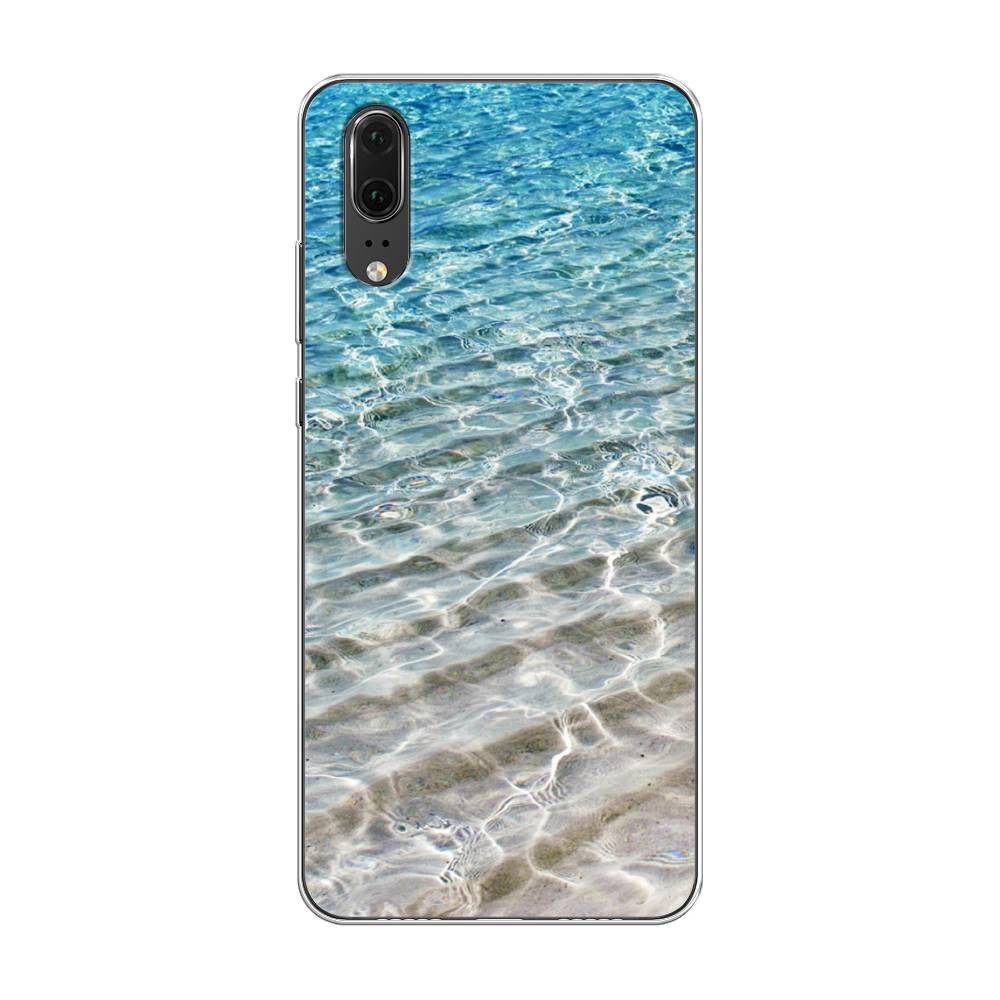 

Чехол Awog на Huawei P20 "Волны 10", Голубой, 64350-4