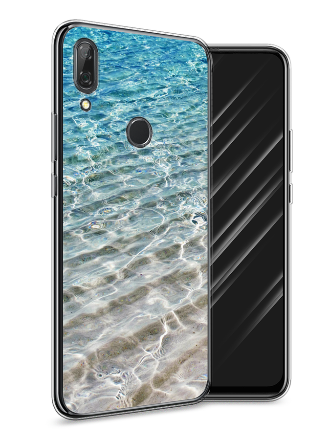 

Чехол Awog на Huawei P Smart Z "Волны 10", Голубой, 69450-4