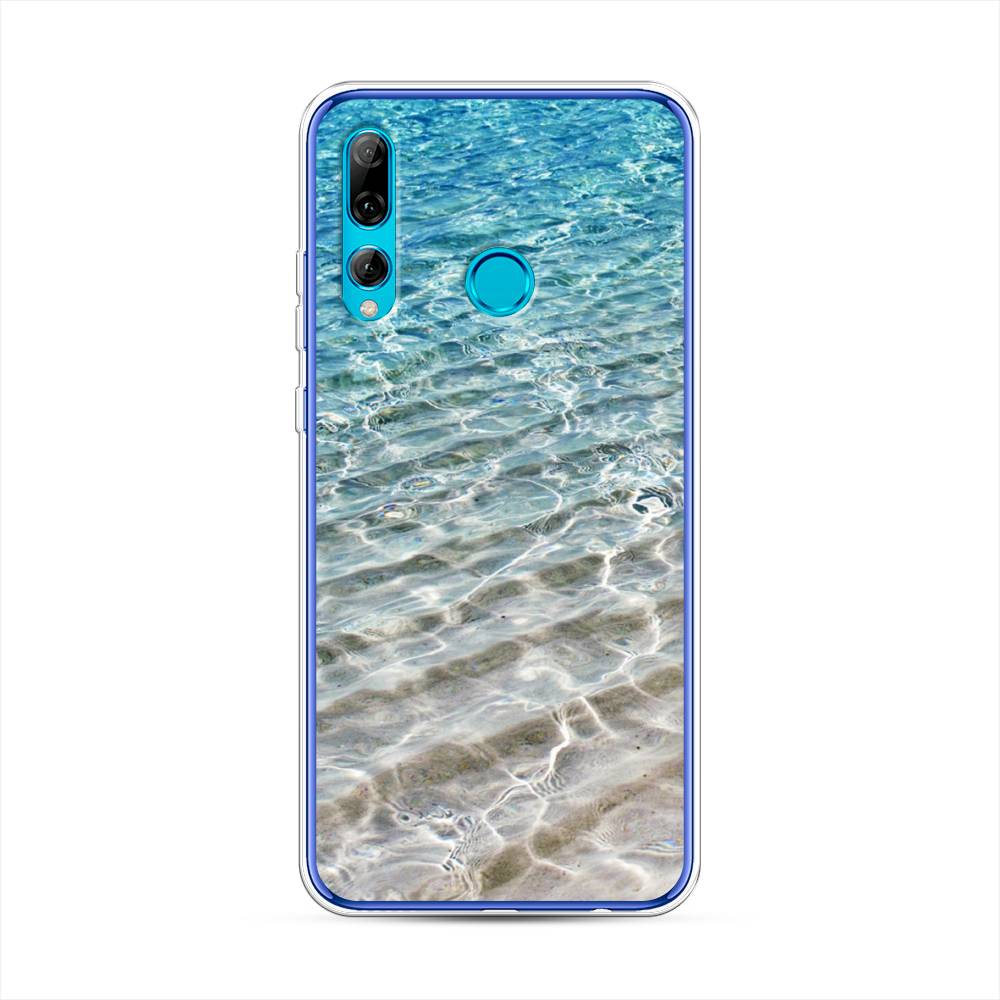 

Чехол Awog на Huawei P Smart Plus 2019 "Волны 10", Голубой, 69250-4