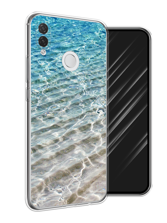 

Чехол Awog на Huawei P Smart Plus "Волны 10", Голубой, 68250-4