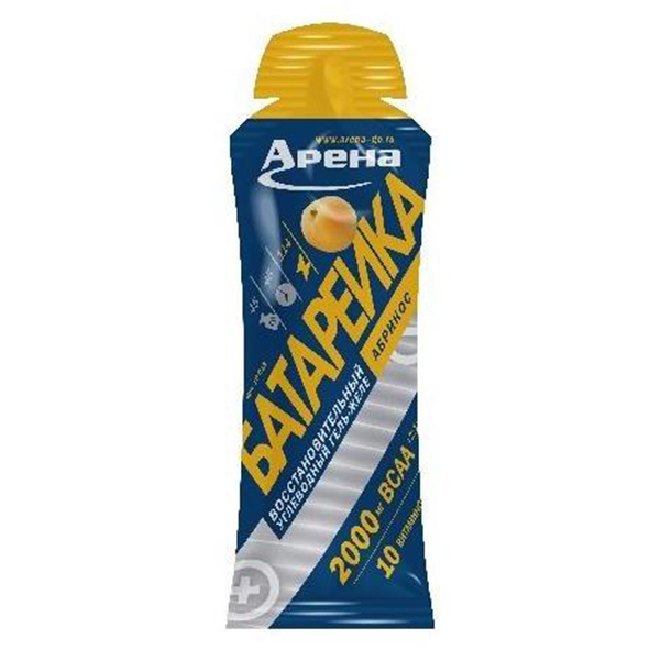 

Изотонический гель Арена Батарейка, 45 г, абрикос, Батарейка