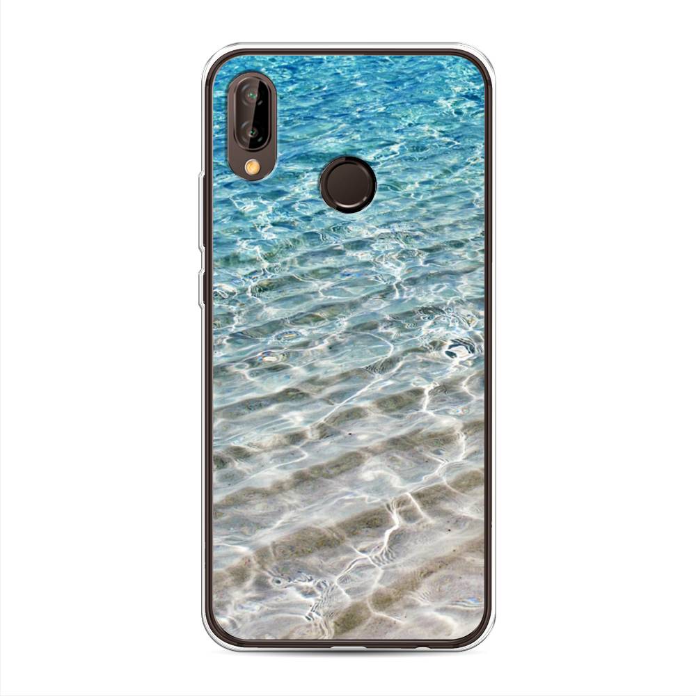 

Чехол Awog на Huawei Nova 3 "Волны 10", Голубой, 66150-4