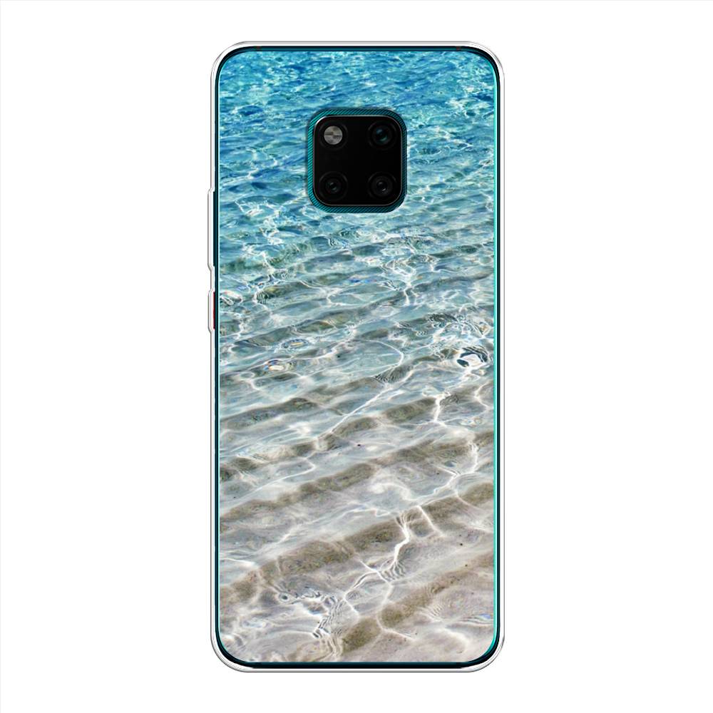 

Чехол Awog на Huawei Mate 20 Pro "Волны 10", Голубой, 67050-4