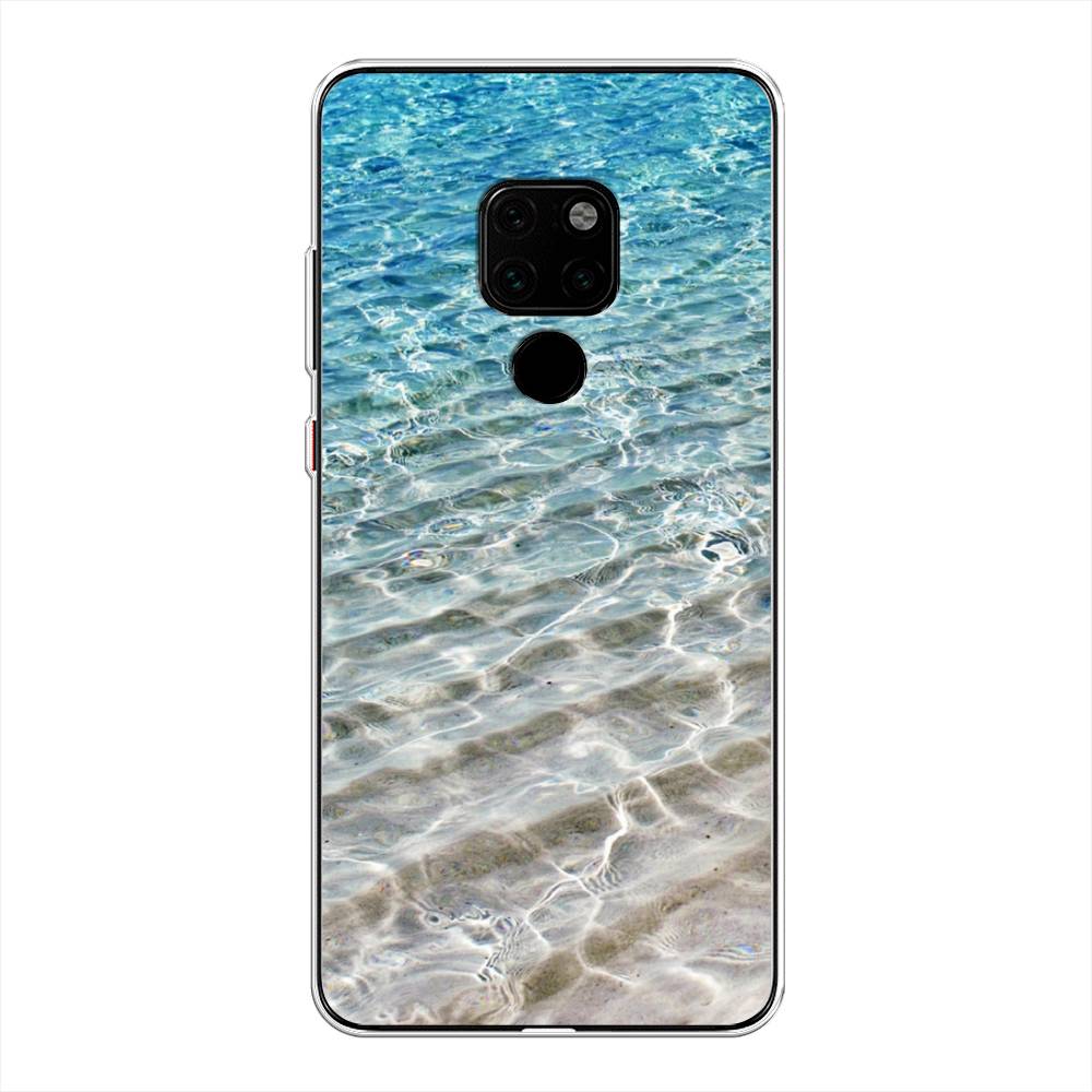 

Чехол Awog на Huawei Mate 20 "Волны 10", Голубой, 66850-4