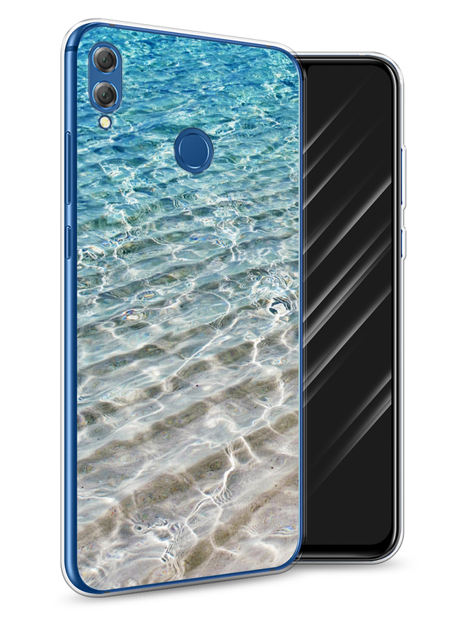 

Чехол Awog на Honor 8X "Волны 10", Голубой, 66750-4