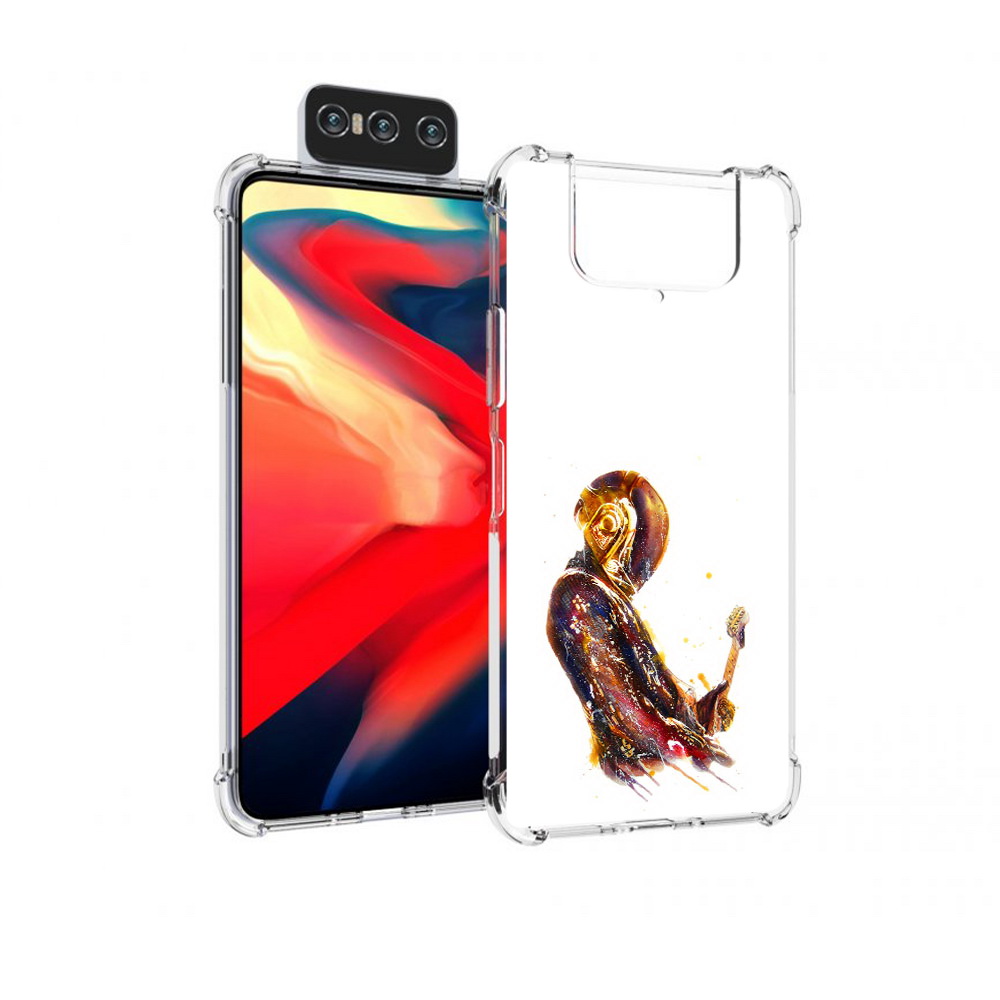 Чехол MyPads Tocco для Asus Zenfone 8 Flip космо-музыкант