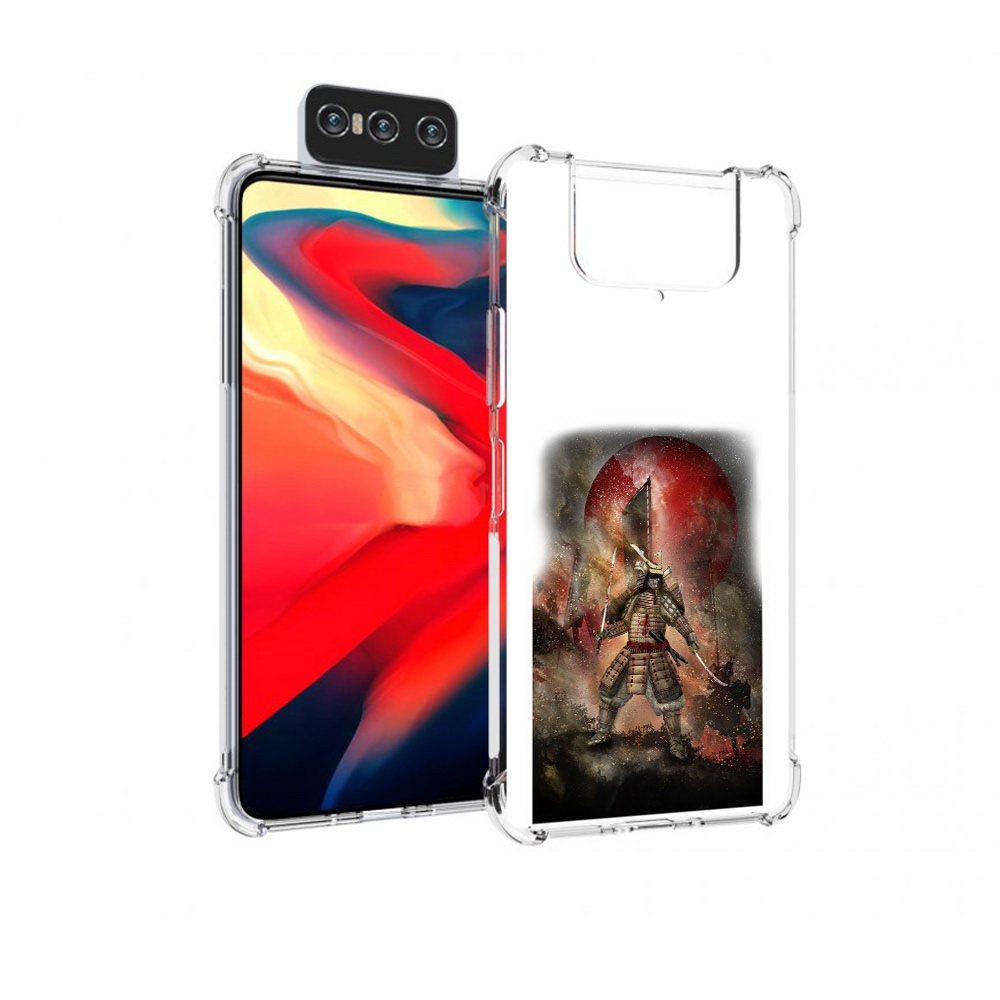 

Чехол MyPads Tocco для Asus Zenfone 8 Flip китайскийвоин, Прозрачный, Tocco