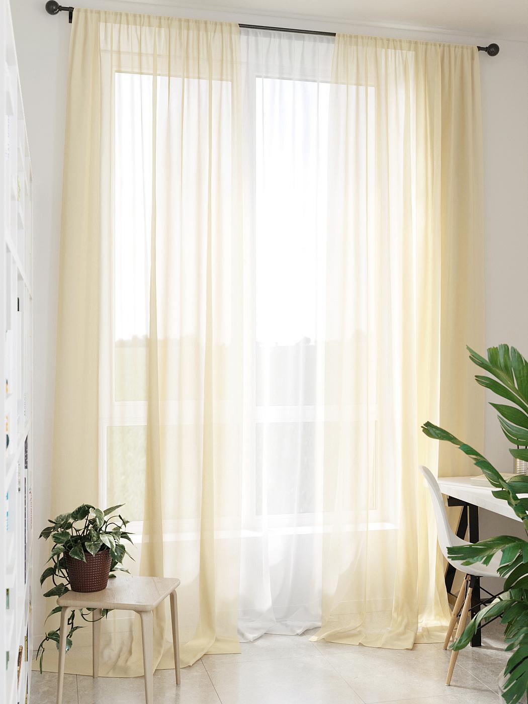 

Комплекты штор AT HOME Мирела (экрю) - 260 см высота 260 см, ширина 150 см, Бежевый, 206959-260