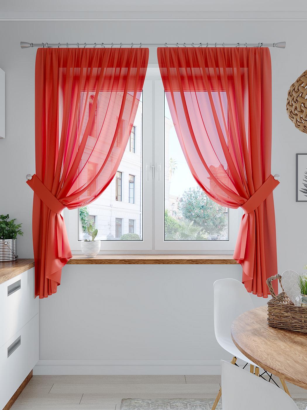 

Комплекты штор AT HOME Лирика (красный) высота 145 см, ширина 200 см, Красный/бордо, 206489