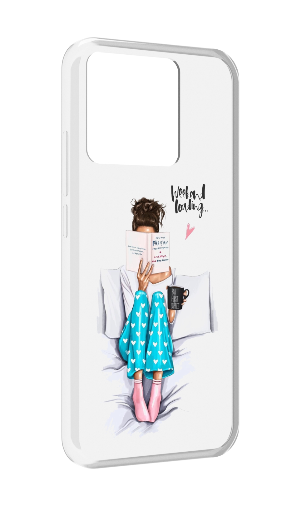 

Чехол MyPads Tocco для Xiaomi Redmi 10A Weekend-loading, Прозрачный, Tocco
