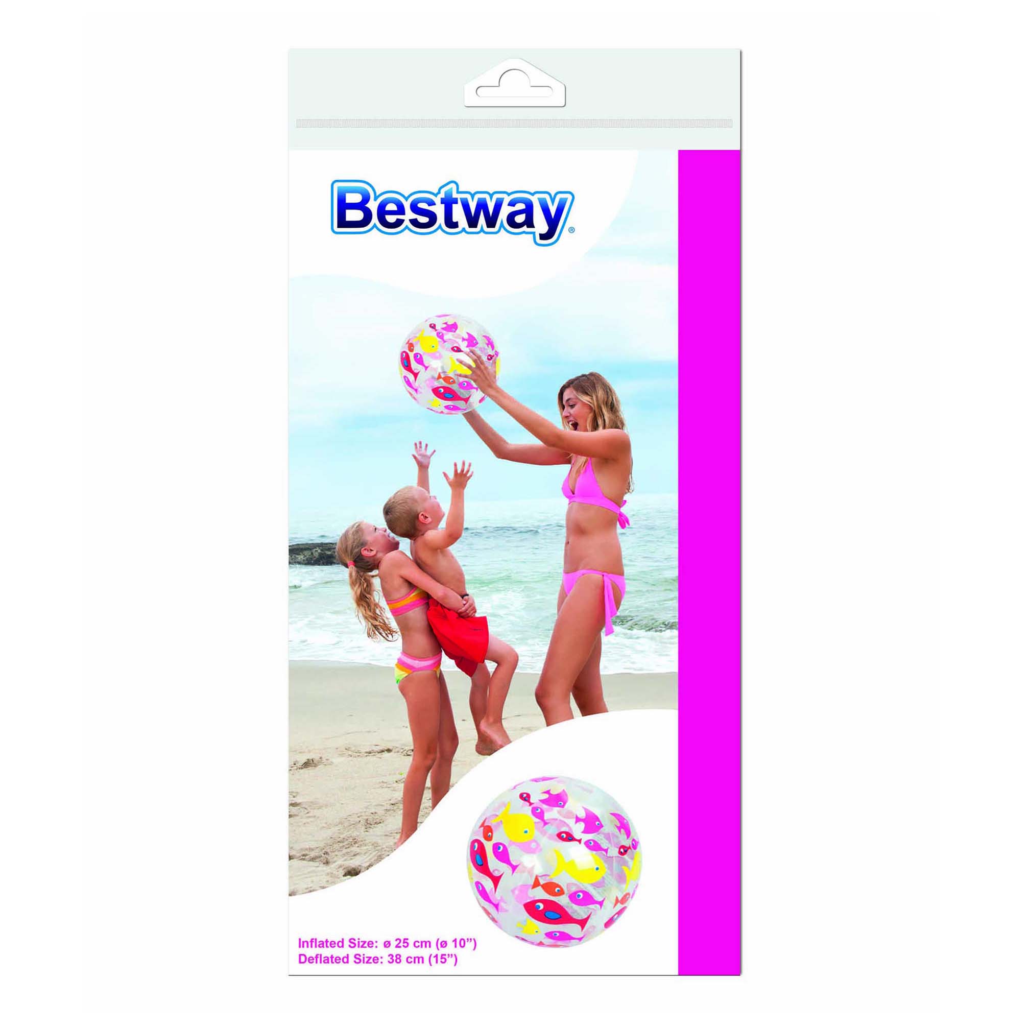 

Шар Bestway надувной разноцветный 26 см