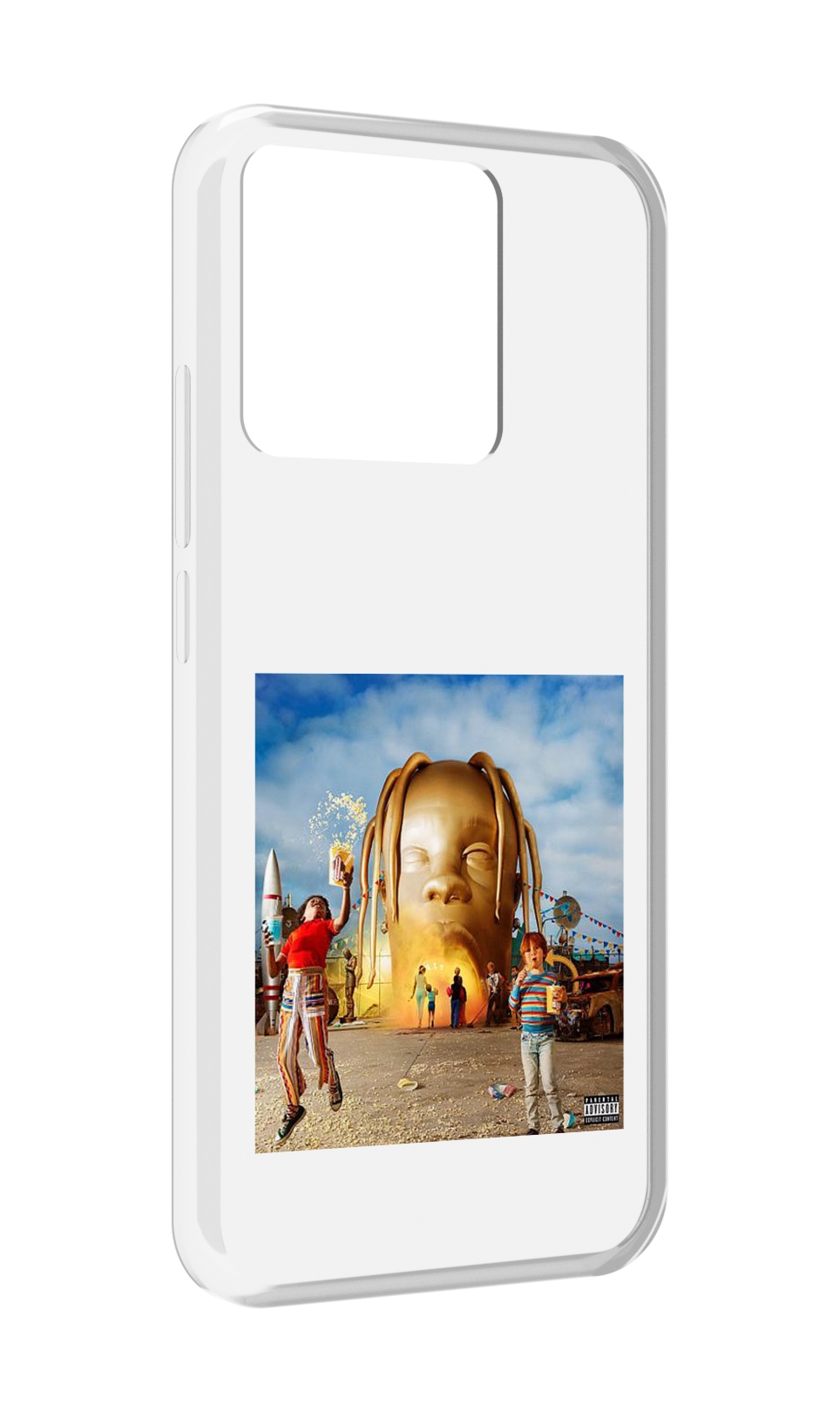 

Чехол MyPads Tocco для Xiaomi Redmi 10A Travis Scott - Astroworld, Прозрачный, Tocco