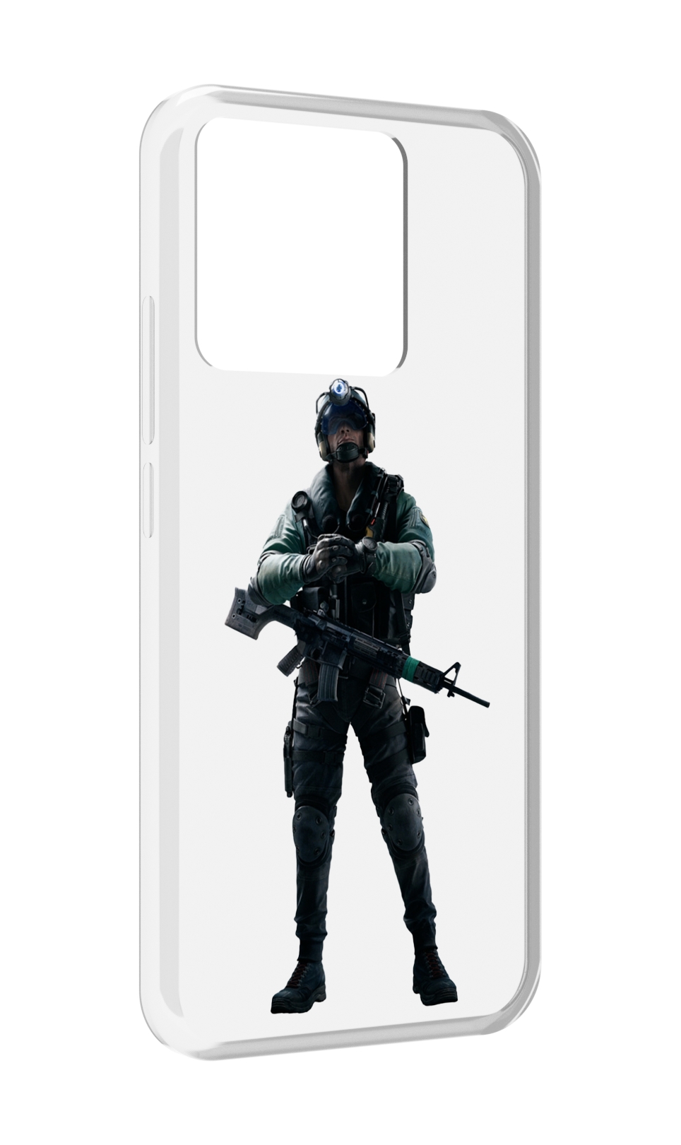 

Чехол MyPads Tocco для Xiaomi Redmi 10A Tom-Clancy's-Rainbow-Six-2, Прозрачный, Tocco