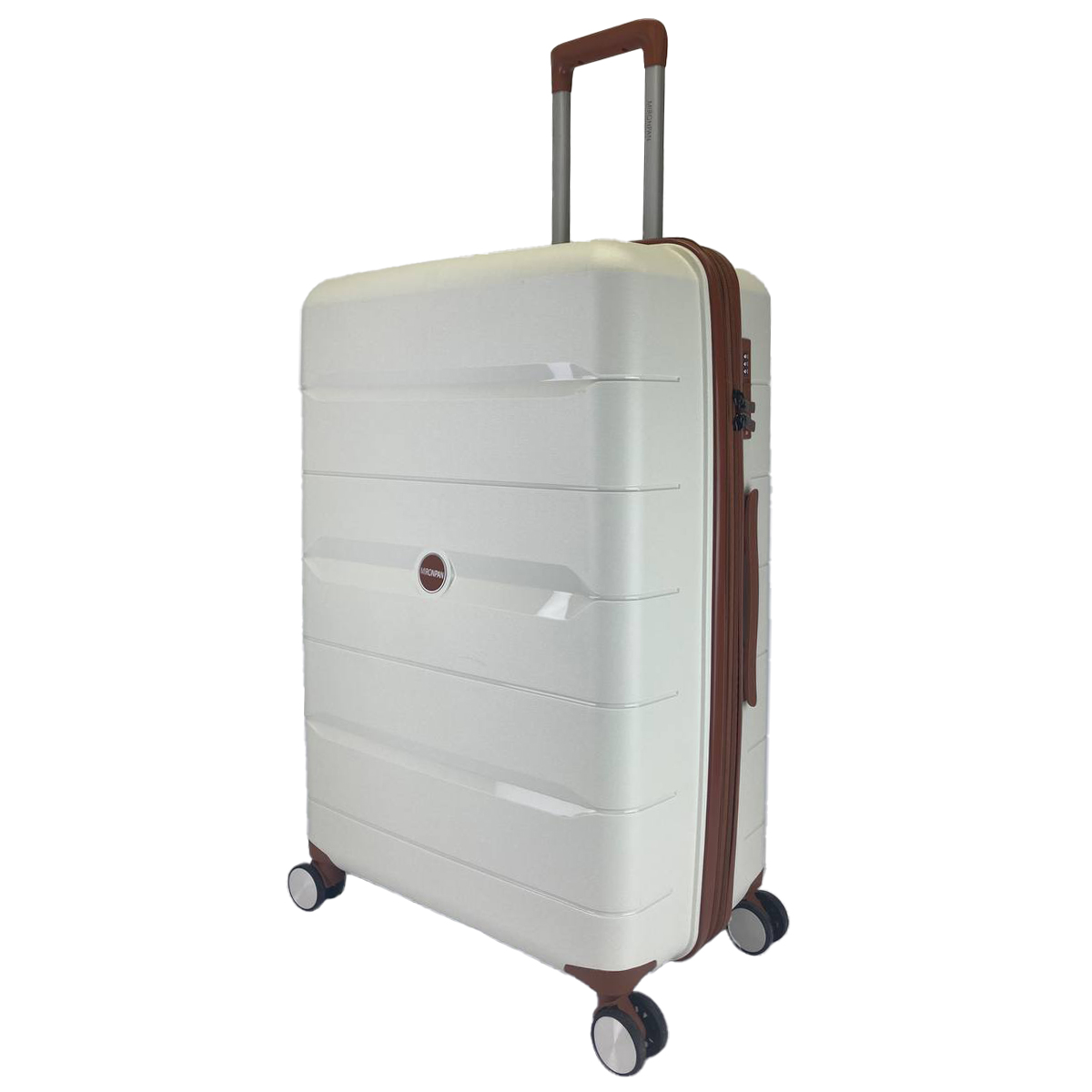 

Чемодан унисекс Mironpan 23102 молочный, 74x46x28 см, Белый, 23102