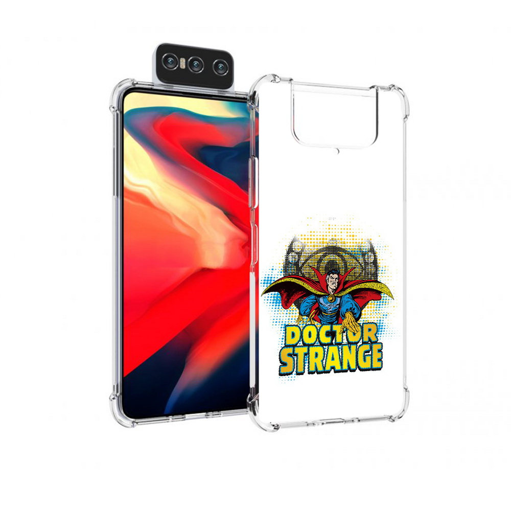 

Чехол MyPads Tocco для Asus Zenfone 8 Flip доктор стренж рисунок, Прозрачный, Tocco