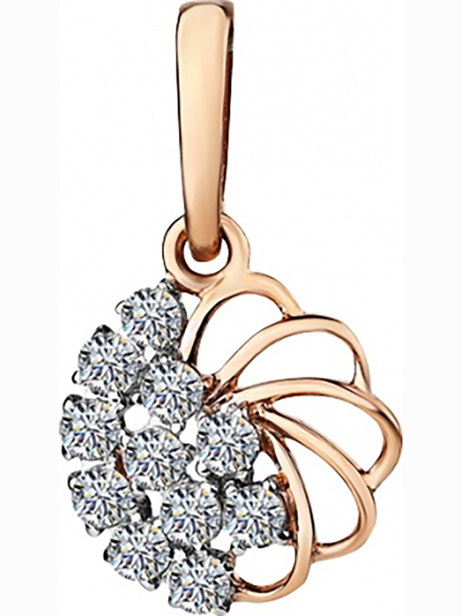 

Подвеска из красного золота с 11 фианитами Master Brilliant 3000018, 3000018