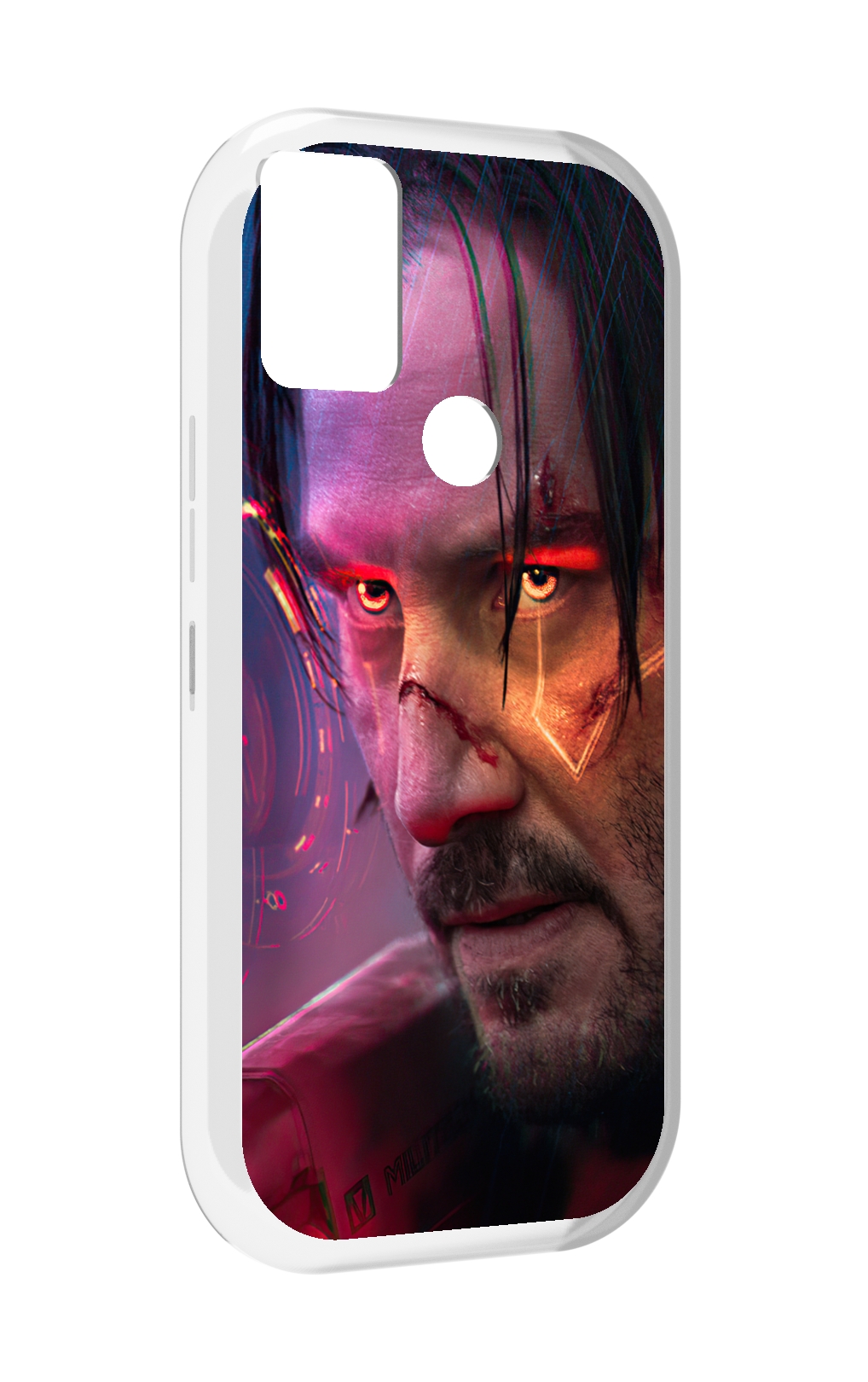 

Чехол MyPads cyberpunk 2077 Джонни Сильверхенд для UMIDIGI A9, Прозрачный, Tocco