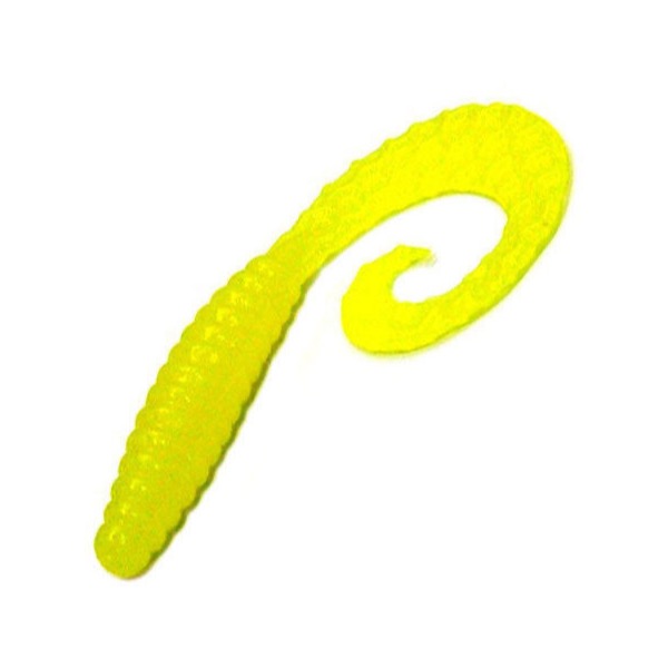 

Мягкие приманки Bait Breath Curly Grub 4,5" (8шт) #Ur21, Желтый, Curly Grub