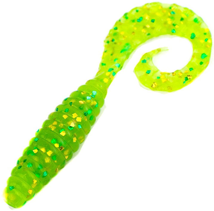 

Мягкие приманки Bait Breath Curly Grub 3,5" (10шт) #Ur200, Зеленый, Curly Grub