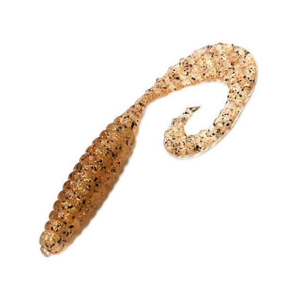 

Мягкие приманки Bait Breath Curly Grub 2,5" (12шт) #Ur25, Золотистый;коричневый, Curly Grub