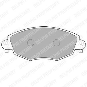 

Тормозные колодки DELPHI дисковые LP1533