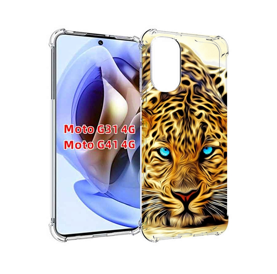 

Чехол MyPads Голубоглазый-гепард для Motorola Moto G31 4G / G41 4G, Прозрачный, Tocco
