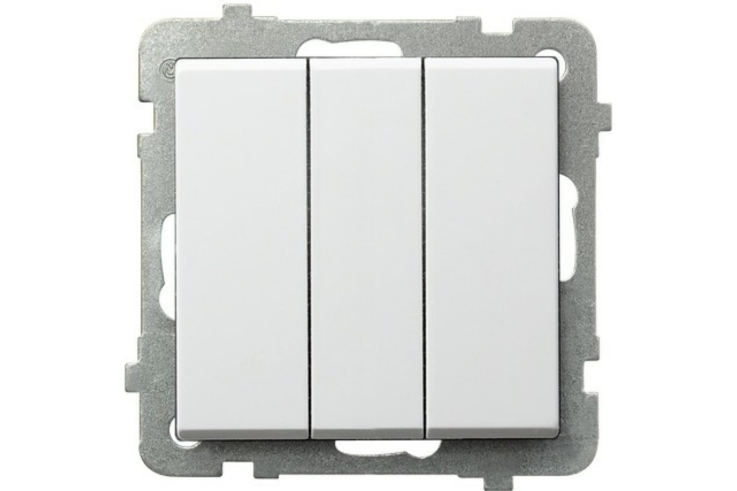 Выключатель Ospel Sonata 3-клавишный , без рамки Белый LP-13R/m/00