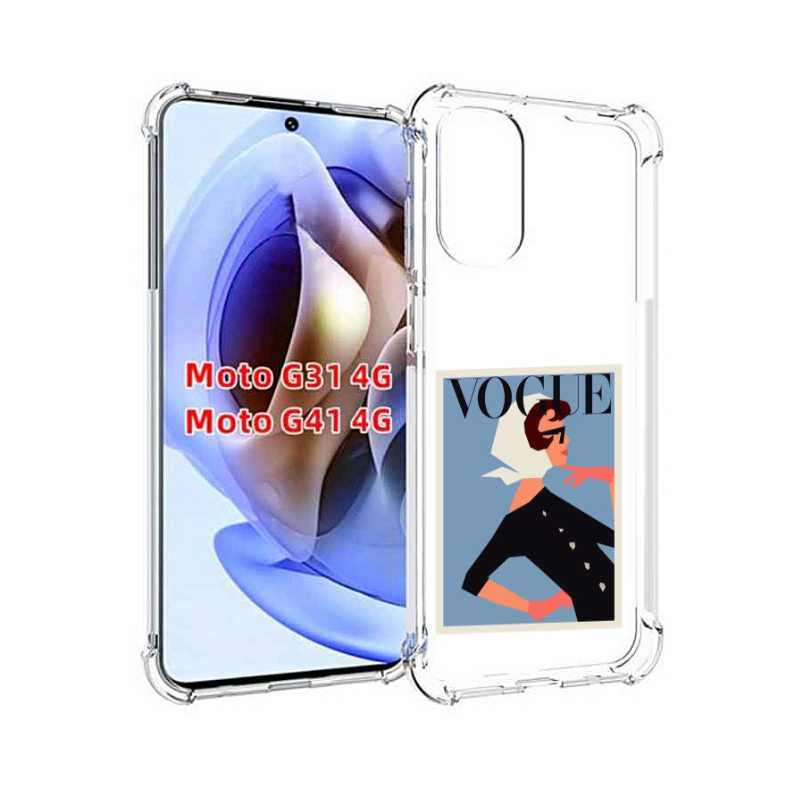 

Чехол MyPads Вогуе картинка для Motorola Moto G31 4G / G41 4G, Прозрачный, Tocco