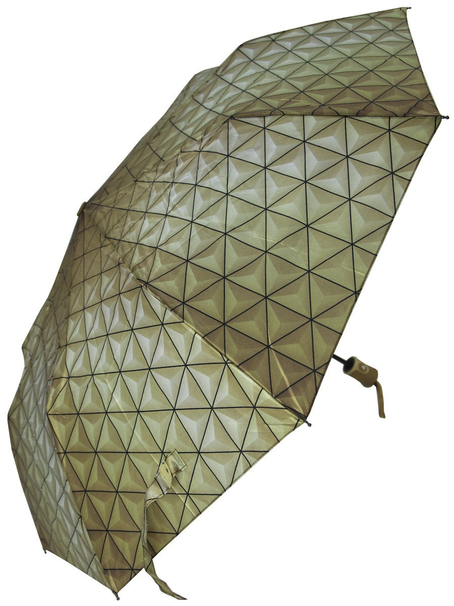 

Зонт складной женский полуавтоматический Popular Umbrella 114 бежевый/песочный, 114