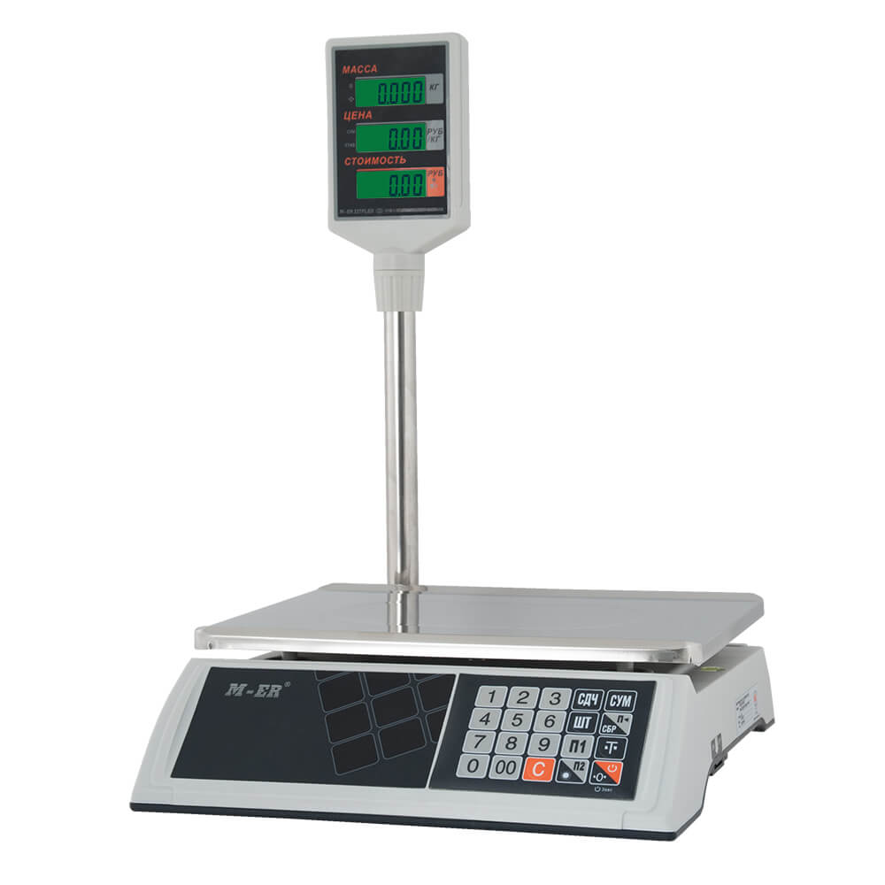 

Весы торговые Mercury M-ER 327ACP-32.5 LCD Ceed белый, Mercury M-ER 327ACP-32.5 LCD Ceed