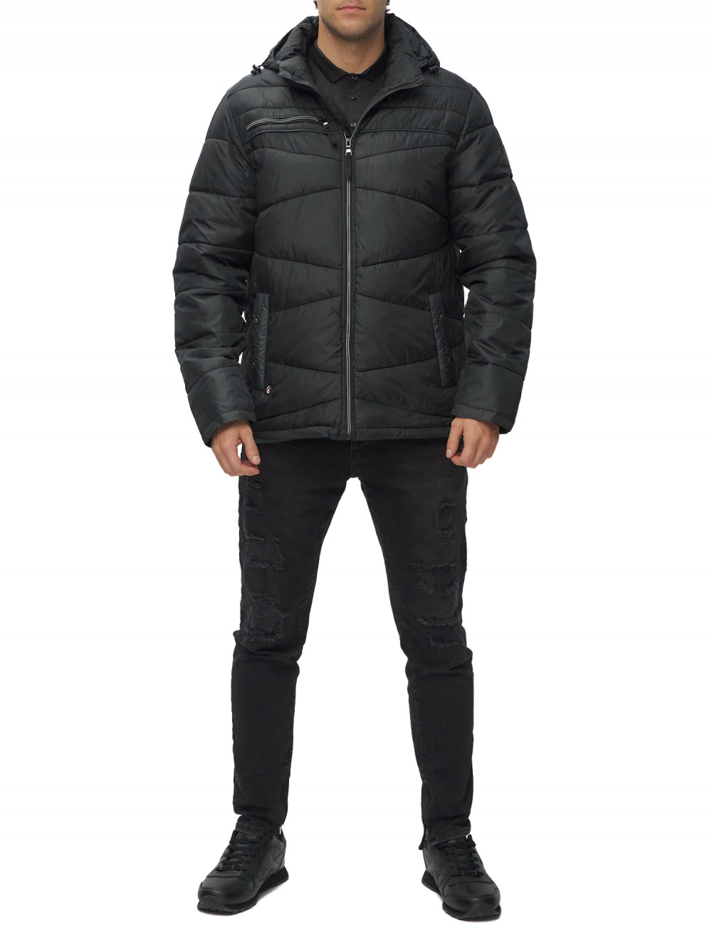 

Куртка мужская NoBrand AD62188 черная 54 RU, Черный, AD62188